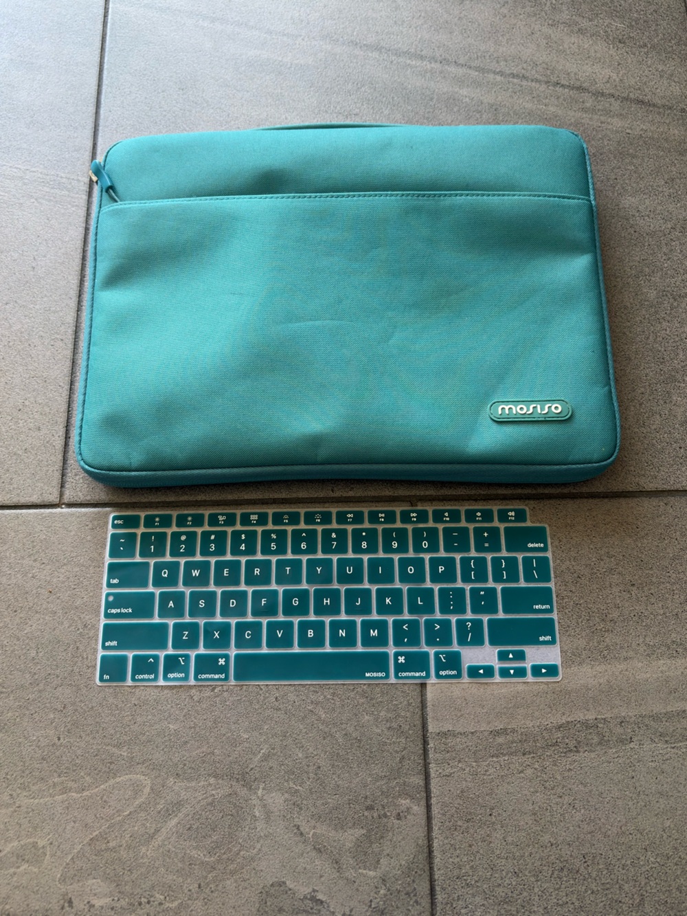 Mosiso MacBook Sleeve Case Keyboard Cover Set Teal 13 Inch Laptop Bundle